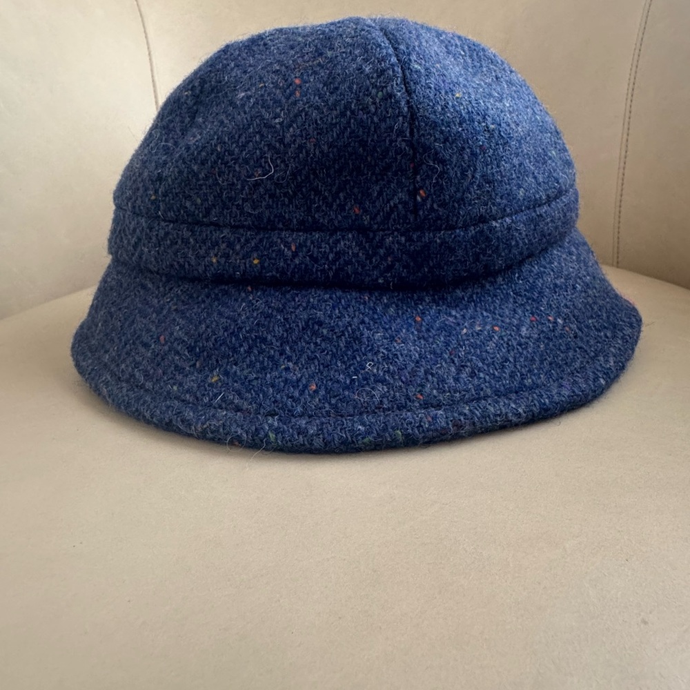 Hanna Hats of Donegal Blue Tweed Wool Hat